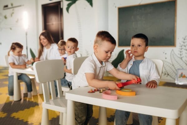 kids in kindergarten